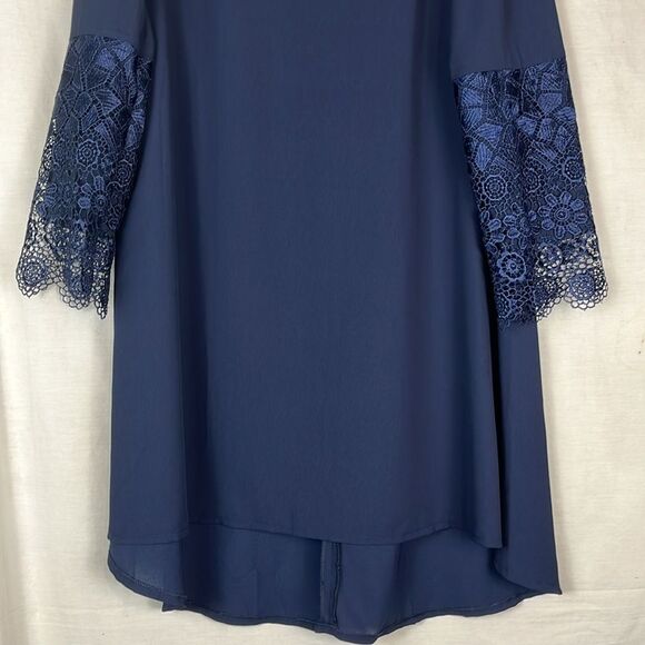 NWT Dark Blue Knee Length Loose Dress Tuay Guler - Picture 2 of 6